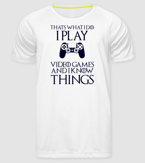 Gaming of Thrones model alb pe tricou
