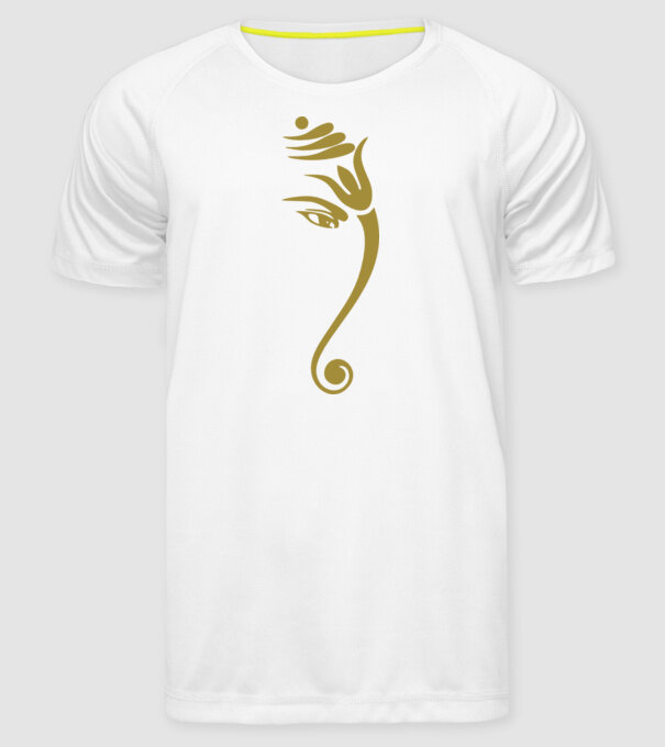 ganesha model alb pe tricou
