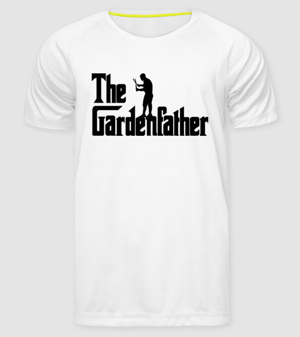 The Gardenfather model alb pe tricou