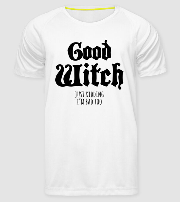 Good Witch tricou cuplu model alb pe tricou