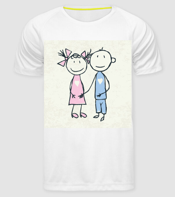 dragoste de copii model alb pe tricou
