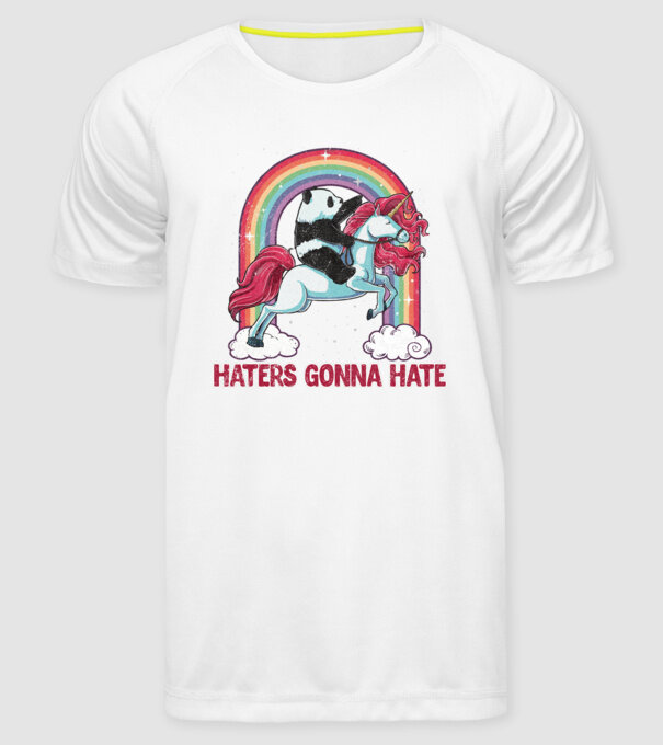 HATERS GONNA HATE model alb pe tricou