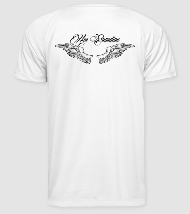 Her Guardian 2 model alb pe tricou