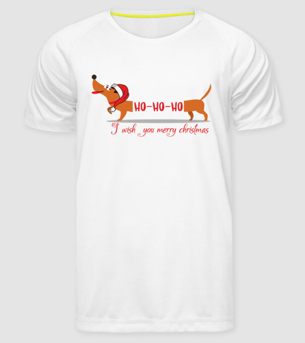 HoHoHo model alb pe tricou