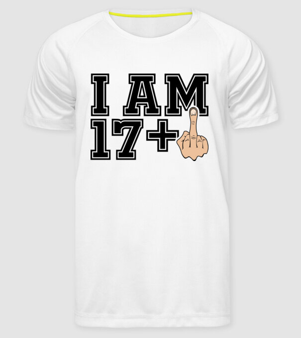 Funny Birthday I am 18 model alb pe tricou