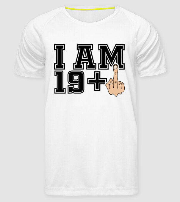 Funny Birthday I am 20 model alb pe tricou