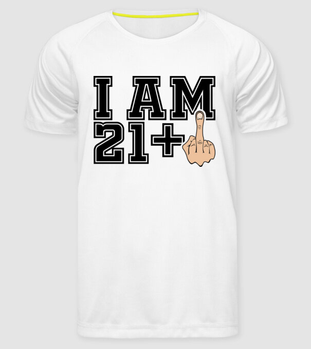 Funny Birthday I am 22 model alb pe tricou