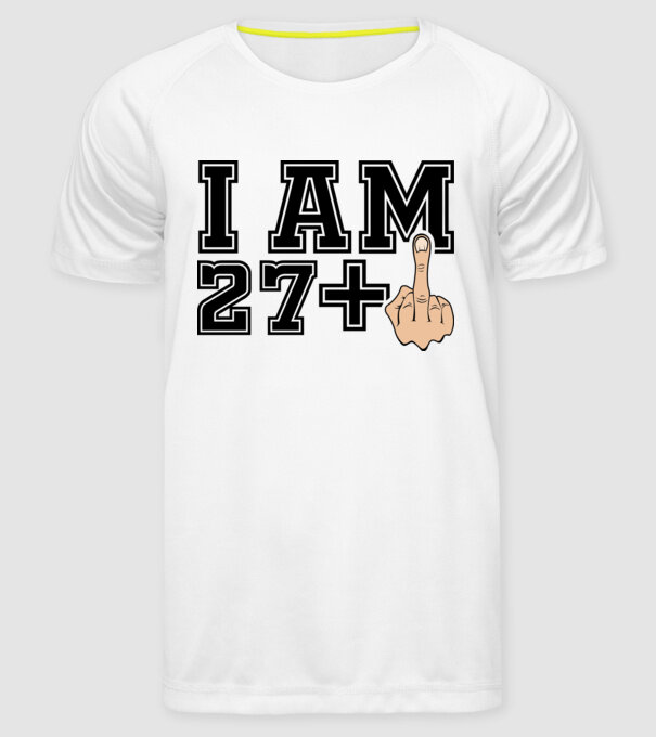 Funny Birthday I am 28 model alb pe tricou