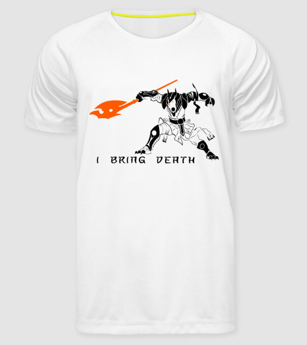 I bring death model alb pe tricou