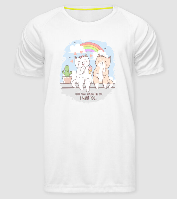 i dont want someone like you model alb pe tricou