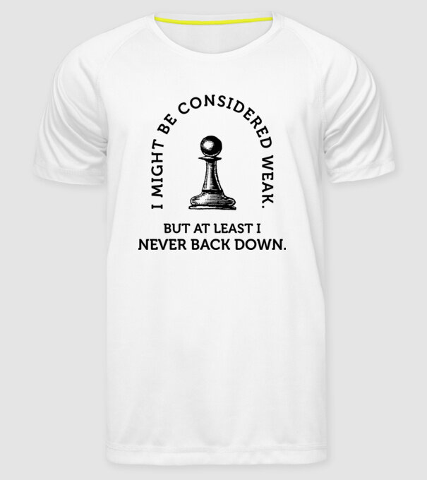 I might be considered weak lght model alb pe tricou