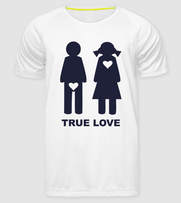 Dragoste Adevărată model alb pe tricou