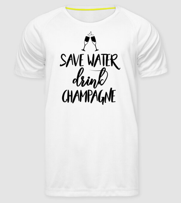 Bea șampanie model alb pe tricou