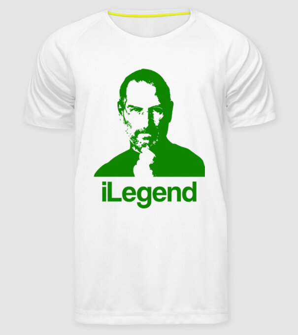 iLegend Steve Jobs model alb pe tricou