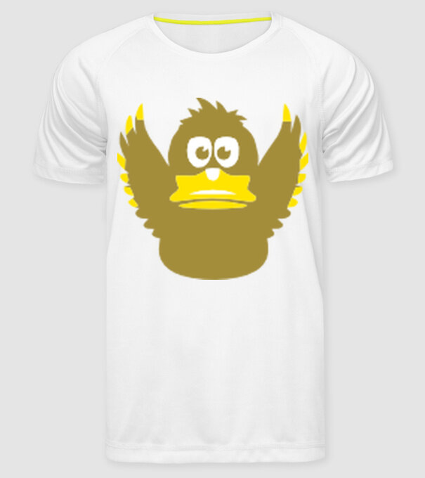 Rață model alb pe tricou