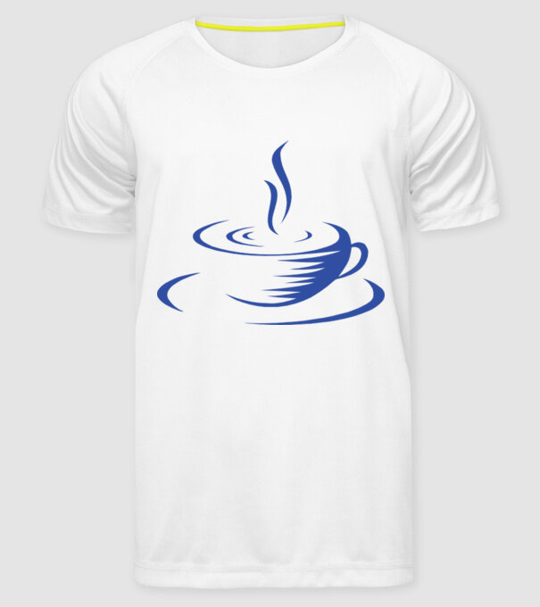 cană cafea model alb pe tricou
