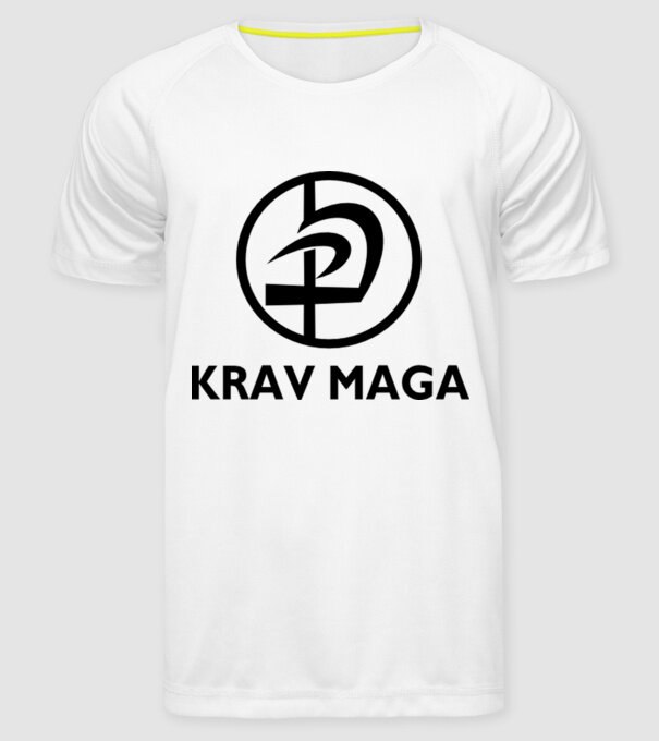 Kravmaga model alb pe tricou