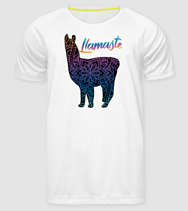 Lamaste color2 model alb pe tricou
