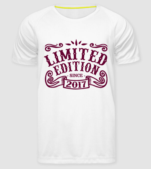 Limited edition 2017 model alb pe tricou