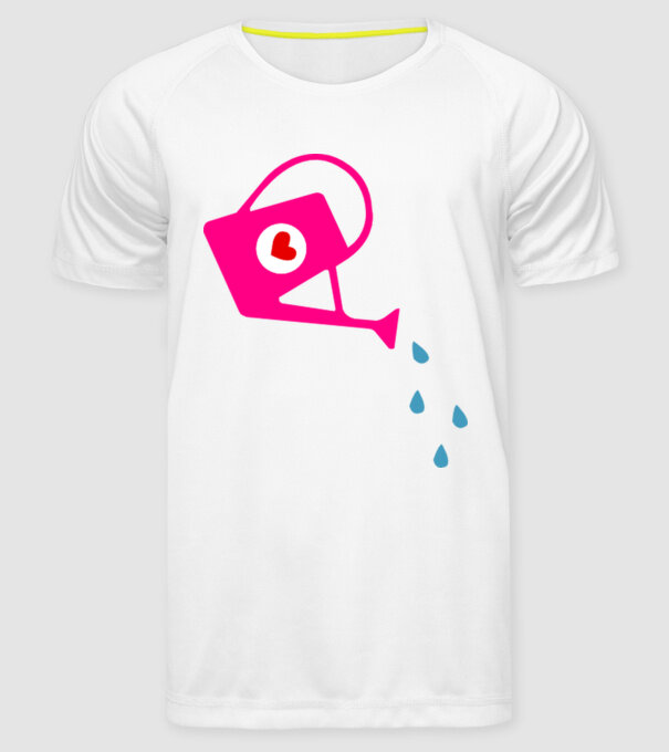 Cană de stropit model alb pe tricou