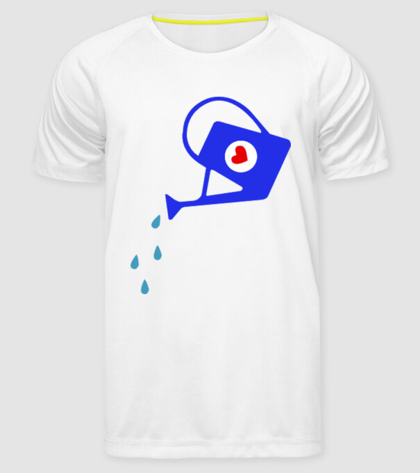 Cană de stropit model alb pe tricou