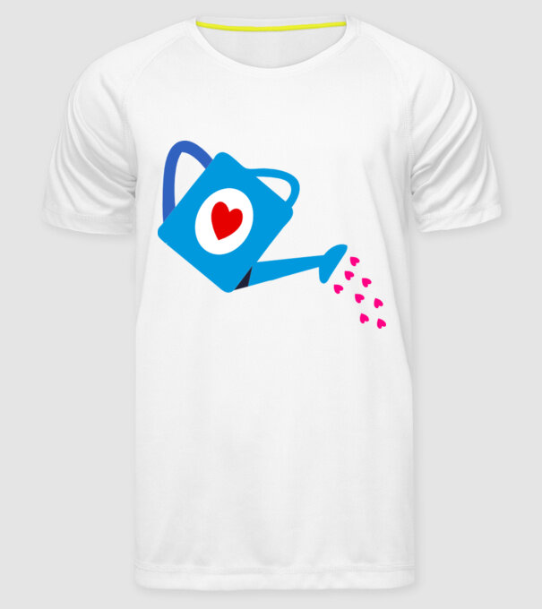 Cană de stropit model alb pe tricou
