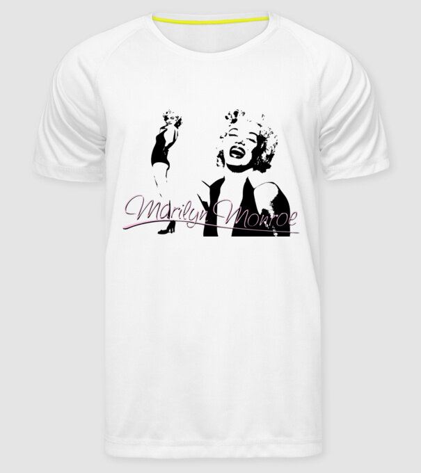 Marilyn Monroe model alb pe tricou