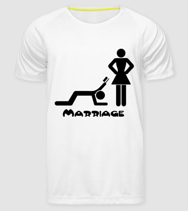 marriage model alb pe tricou