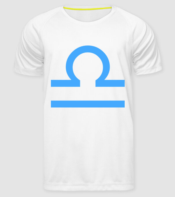 Libra Horoscope model alb pe tricou