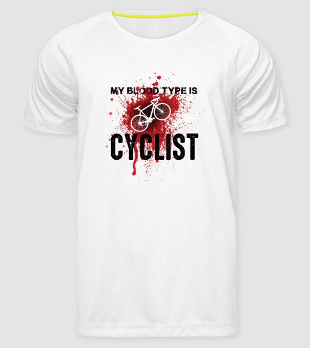 My blood type model alb pe tricou