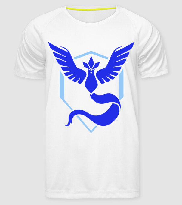 Mystic team logo model alb pe tricou