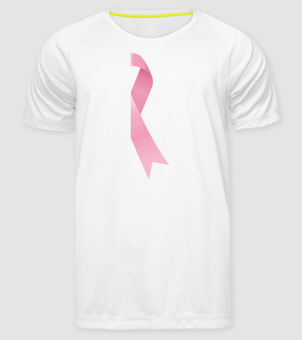 Panglică mare model alb pe tricou