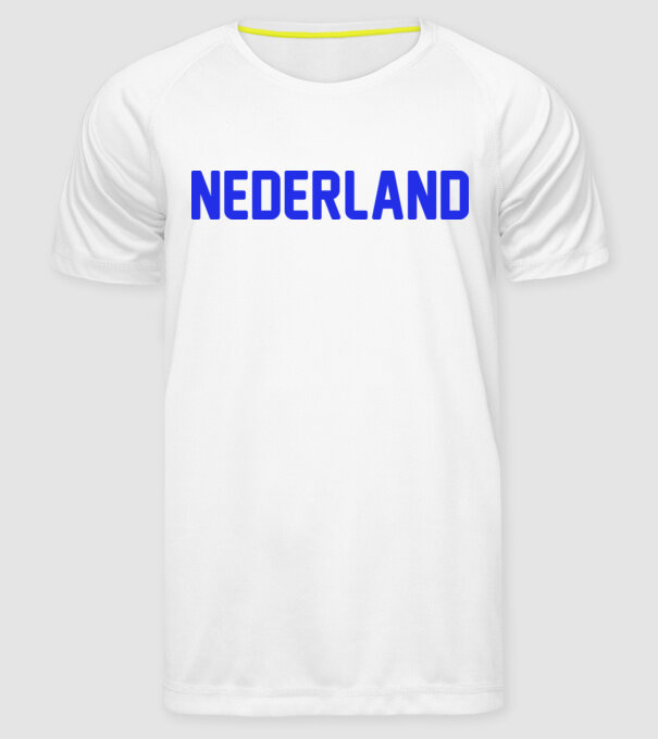 Nederland model alb pe tricou