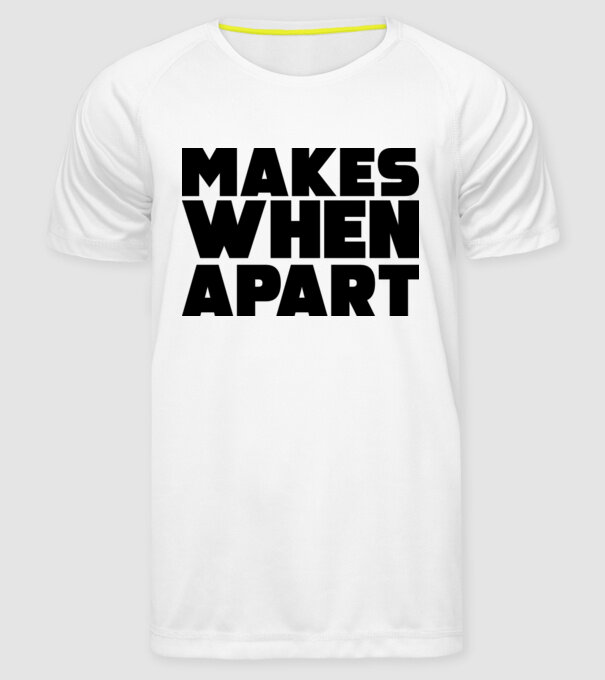 Cuplu Nothing makes sense... model alb pe tricou