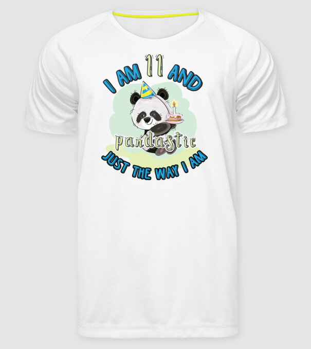 PANDASTIC 11 model alb pe tricou