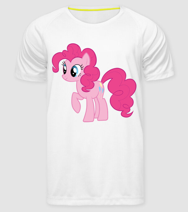 Pinkie Pie model alb pe tricou