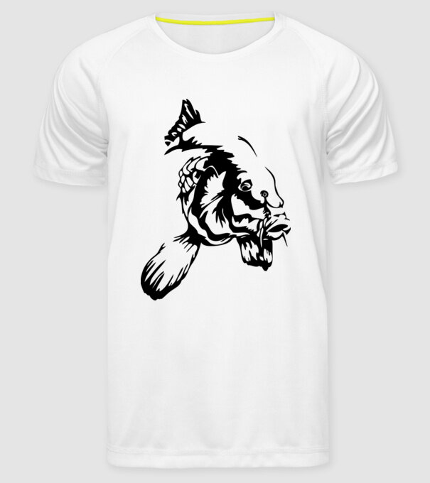 Crap model alb pe tricou