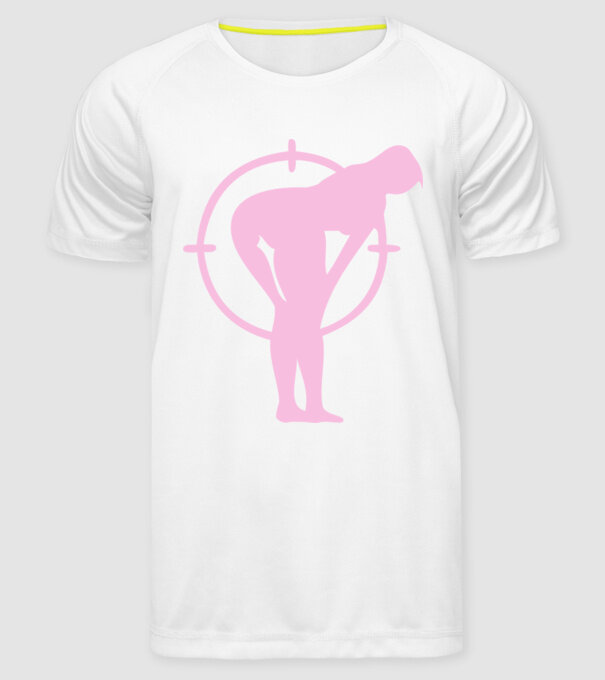 Fund țintă model alb pe tricou