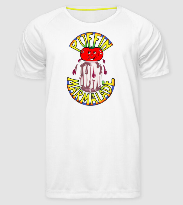 Gem puffin model alb pe tricou