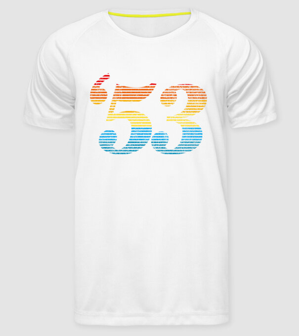 Retro Birthday 1953 model alb pe tricou