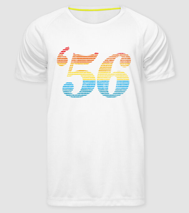 Retro Birthday 1956 model alb pe tricou