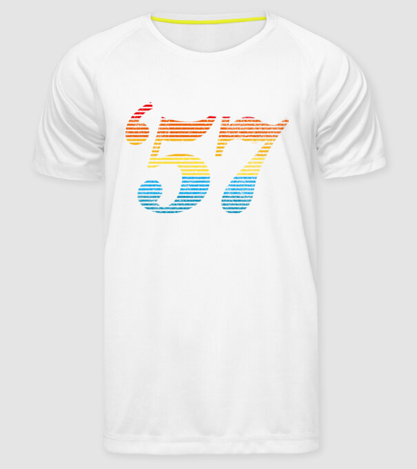 Retro Birthday 1957 model alb pe tricou
