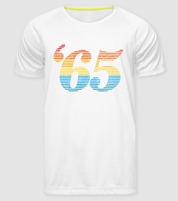 Retro Birthday 1965 model alb pe tricou