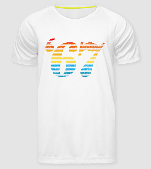 Retro Birthday 1967 model alb pe tricou