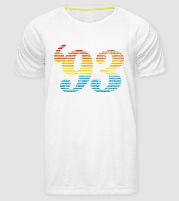 Retro Birthday 1993 model alb pe tricou