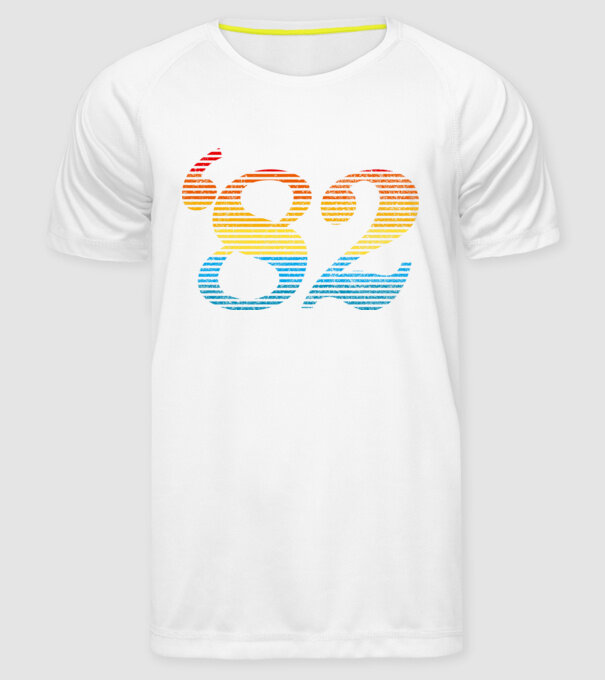 Retro Birthday 1982 model alb pe tricou