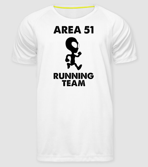 Storm area 51 running team black model alb pe tricou