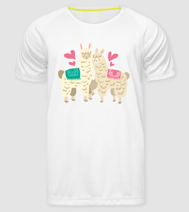 LAME ÎNDRĂGOSTITE model alb pe tricou