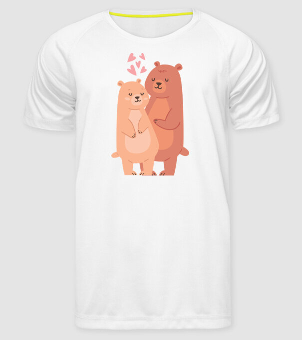 URȘI ÎNDRĂGOSTIȚI model alb pe tricou