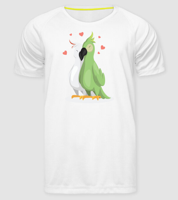 LENEȘI ÎNDRĂGOSTIȚI model alb pe tricou